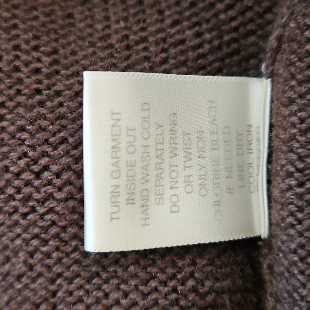 Autumn Leaf Embroidered Knit Vest Women's Large Acorns Birds Cottagecore Grandma - Picture 9 of 9
